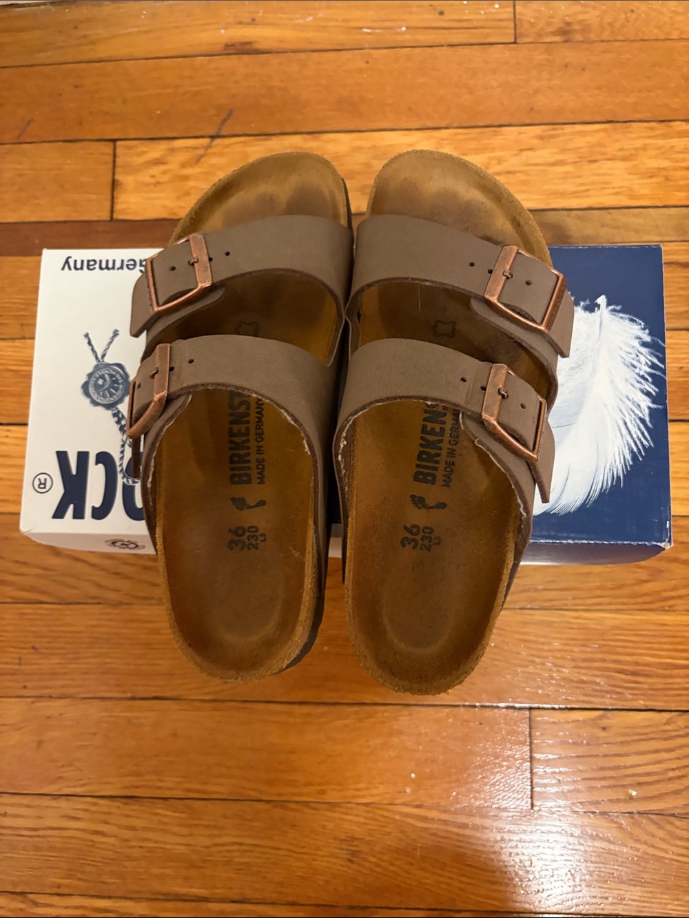 Birkenstock Brown Arizona Double Strap Sandals - Barely worn